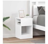 vidaXL End Table 2 pcs White 30.5 x 30 x 45 cm Engineered Wood