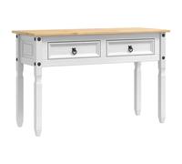 End Table with Drawer with Storage Corona Solid Pine Wood Accent Modern vidaXL