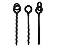 End Tackle Bait Screws, 18mm Round/Oval/No ring attachments, Non Glare design (Round Ring, 50)