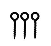 End Tackle Bait Screws, 8mm Round/Oval/No ring attachments, Non Glare design (No Ring, 20)