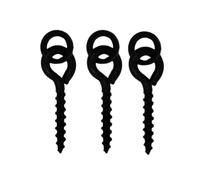 End Tackle Bait Screws, 8mm Round/Oval/No ring attachments, Non Glare design (Round Ring, 50)