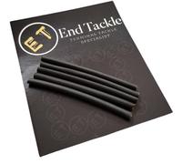 End Tackle Heat Shrink Tubing, Small 1.6mm, Medium 2.4mm, Large 3.6mm, 50mm Length, Black, Brown, Green, Terminalm Tackle (20, Black, 3.6mm (Large))
