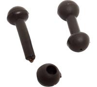 End Tackle Heli Runner Beads, 4 Colours, for Naked Heli/Chod Setups, Mainline Protection Terminal Tackle (10, Dark Brown)