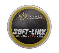 End Tackle Soft-Link Fluorocarbon Hooklink Material, 20m Spool, 10-25lb/0.33-0.53mm (20LB - 0.47mm)