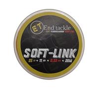 End Tackle Soft-Link Fluorocarbon Hooklink Material, 20m Spool, 10-25lb/0.33-0.53mm (25LB - 0.53mm)