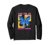 End The EU - Revive Euope (with a butterfly print) Long Sleeve T-Shirt
