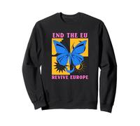 End The EU - Revive Euope (with a butterfly print) Sweatshirt