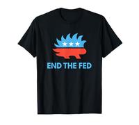 End the Fed Libertarian Porcupine Anti Federal Reserve T-Shirt