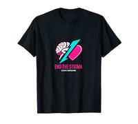 End the Stigma - Mental Health Awareness Graphic T-Shirt