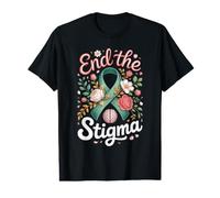 End The Stigma Mental Health Awareness Support Advocate Value Graphic T-Shirt