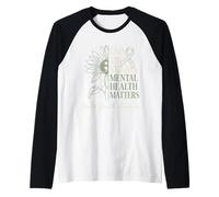 End The Stigma Mental Health Matters Awareness Brain Illness Raglan Baseball Tee