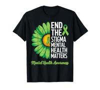End The Stigma Mental Health Matters Awareness Brain Illness T-Shirt