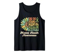 End The Stigma Mental Health Matters Awareness Brain Illness Tank Top