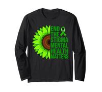 End the Stigma Mental Health Matters Awareness Long Sleeve T-Shirt