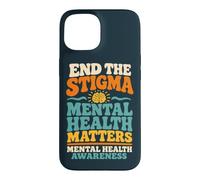 End The Stigma Mental Health Matters Case for iPhone 15