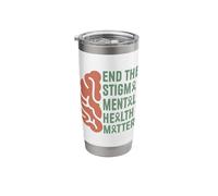 End The Stigma Mental Health Matters Stainless Steel Insulated Tumbler