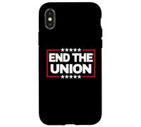 End The Union Bold Stars Scottish Welsh Independence Case for iPhone X/XS