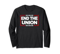 End The Union Bold Stars Scottish Welsh Independence Long Sleeve T-Shirt