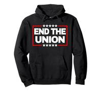 End The Union Bold Stars Scottish Welsh Independence Pullover Hoodie
