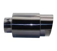 End Throat Car Exhaust Tail Pipe Muffler Stainless Steel Interface 51 57 63MM End(002 Titanium 63mm)