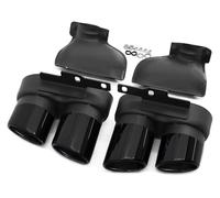 End Throat For A6 For A7 C8 S6 S7 2019-2024 Exhaust Stainless Steel Muffler Tip Car Tail Pipe(To cut Black)