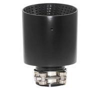 End Throat For VW For GTI For MK7 For Golf 7 Nozzle Muffler 1 Piece Tailpipe Silver 63mm OD101mm Matte Stainless Steel Car Exhaust Tip Pipe 51-63mm Universal(Black 57mmOD101mm)