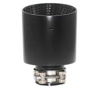 End Throat For VW For GTI For MK7 For Golf 7 Nozzle Muffler 1 Piece Tailpipe Silver 63mm OD101mm Matte Stainless Steel Car Exhaust Tip Pipe 51-63mm Universal(Black 51mmOD101mm)