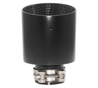 End Throat For VW For GTI For MK7 For Golf 7 Nozzle Muffler 1 Piece Tailpipe Silver 63mm OD101mm Matte Stainless Steel Car Exhaust Tip Pipe 51-63mm Universal(Black 63mmOD101mm)