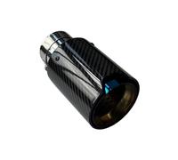 End Trim 1 Piece Exhaust Tip Tailpipe Cars Accessories Glossy Carbon Fiber For BMW E46 E90 E60 Exhaust Tailpipe(ID 57MMOD 93MM)