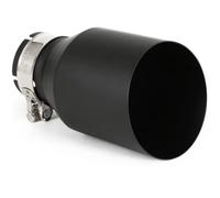 End Trim 1 Piece REMUS Car Matt Black Exhaust Pipe Tip Straight Universal Black Stainless Decorations Exhaust Tailpipe(57MM IN 101MM OUT)