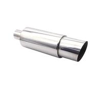 End Trim Exhaust Tip Car Escape Exhaust 63MM Auto Racing Sport Turbo Sound Boost Tips Modification Accessories 2.5Inch Exhaust Tailpipe(XH-EP089-SL)