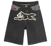 END. x ICECREAM Women's Running Dog Denim Shorts Black