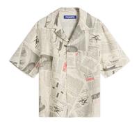 END. x PICANTE Headline Printed Linen Short Sleeve Shirt Ivory