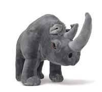 Endangered and Extinct EnE™ Rhino Soft Plush Toy with Educational Hangtag, 30cm, Cuddly Rhino Toy