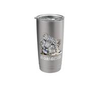 Endangered Animal Species Snow Leopard Stainless Steel Insulated Tumbler