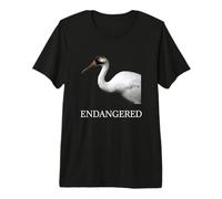 Endangered Animal Species Whooping Crane Bird Premium T-Shirt