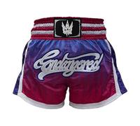 Endangered Fightwear Pink Muay Thai Shorts (L) Bright, Colourful High Waist Gym and Competition Shorts for Muay Thai and Boxing - 8 Designs - UK