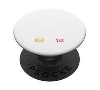 Endangered Species Please Take Care With Beer And Sex Funny PopSockets Adhesive PopGrip