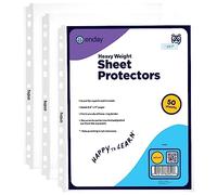 Sheet Protectors 8.5” x 11” Non Glare, Clear Heavyweight Page Protectors for 3 Ring Binder, Acid Free Top Loading Plastic Paper Protectors, Dry Erase Pocket Sheet Protectors, 50 PC - by Enday