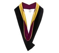 Endea Graduation Bachelors Hood for Science, Mathematics, Political Science, College Degrees - University Academic Regalia, Gold/Maroon/Gold, One size
