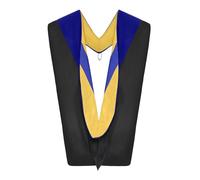 Endea Graduation Doctoral Hood for Philosophy College Degrees - University Academic Regalia Hood - Unisex, Dark Blue/Gold/Royal Blue, One size