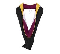 Endea Graduation Masters Hood for Science, Mathematics, Political Science, College Degrees - University Academic Regalia, Gold/Maroon/White, One Size