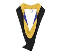 Endea Graduation Masters Hood for Science, Mathematics, Political Science, College Degrees - University Academic Regalia, Gold/Gold/Royal Blue, One size