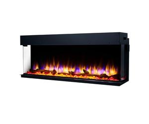 Endeavour Fires 48''/1230mm Rosedale 3D Media Wall Inset Electric Fireplace with Multi Flame Colours Log & Crystal Set, 7day Programmable Remote Control 1&2kW