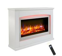 Endeavour Fires Danby 48" Freestanding Electric Fire and Surround,White