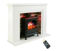Endeavour Fires Farlington Electric Fire and Surround, Log Burner Stove