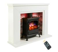 Endeavour Fires Farlington Electric Fire and Surround, Log Burner Stove