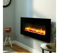 Endeavour Fires & Fireplaces Holbeck Black Wall Mounted Electric Fire