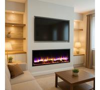 Endeavour Fires & Fireplaces New Hawnby Slim Frame Inset Electric Fire 48 Inch Wi-Fi Enabled