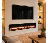 Endeavour Fires & Fireplaces New Hawnby Slim Frame Inset Electric Fire 78 Inch Wi-Fi Enabled